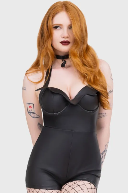 Devils Darling Playsuit sold by Killstar