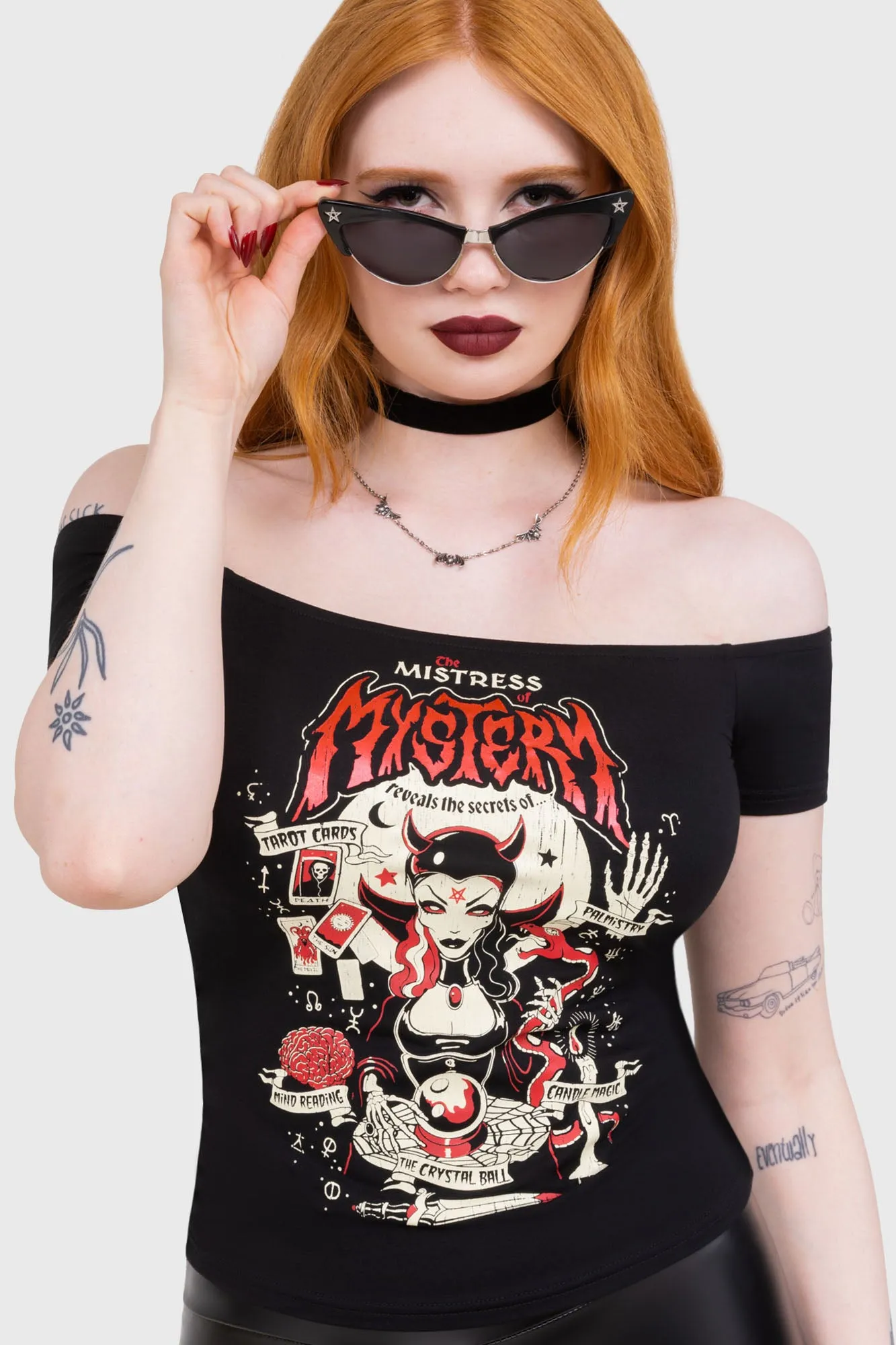 Mistress Mistery Bardot Top sold by Killstar product image thumbnail 2