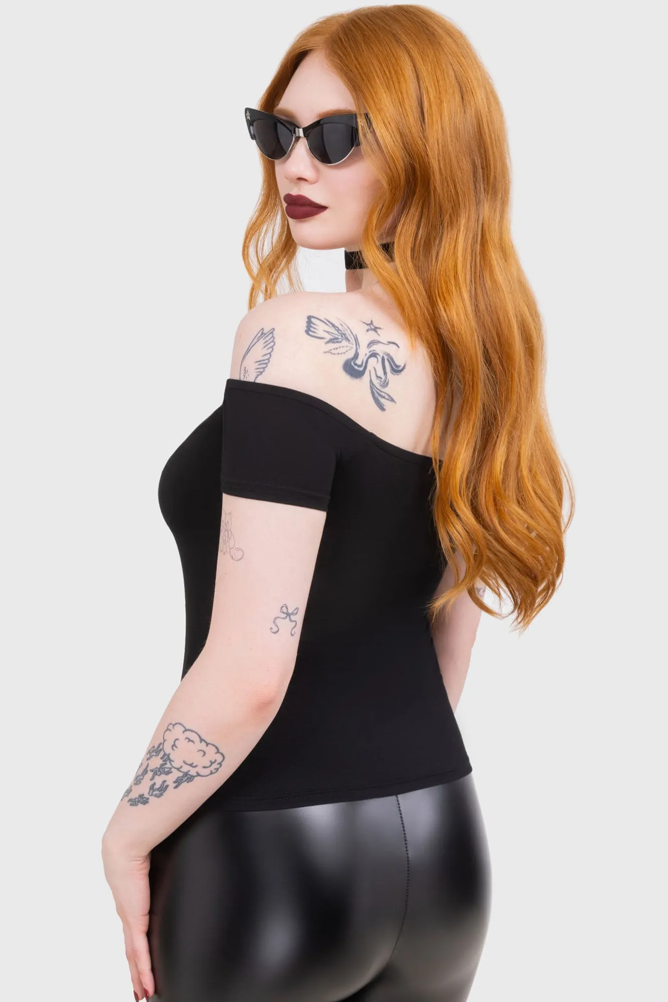 Mistress Mistery Bardot Top sold by Killstar product image thumbnail 4