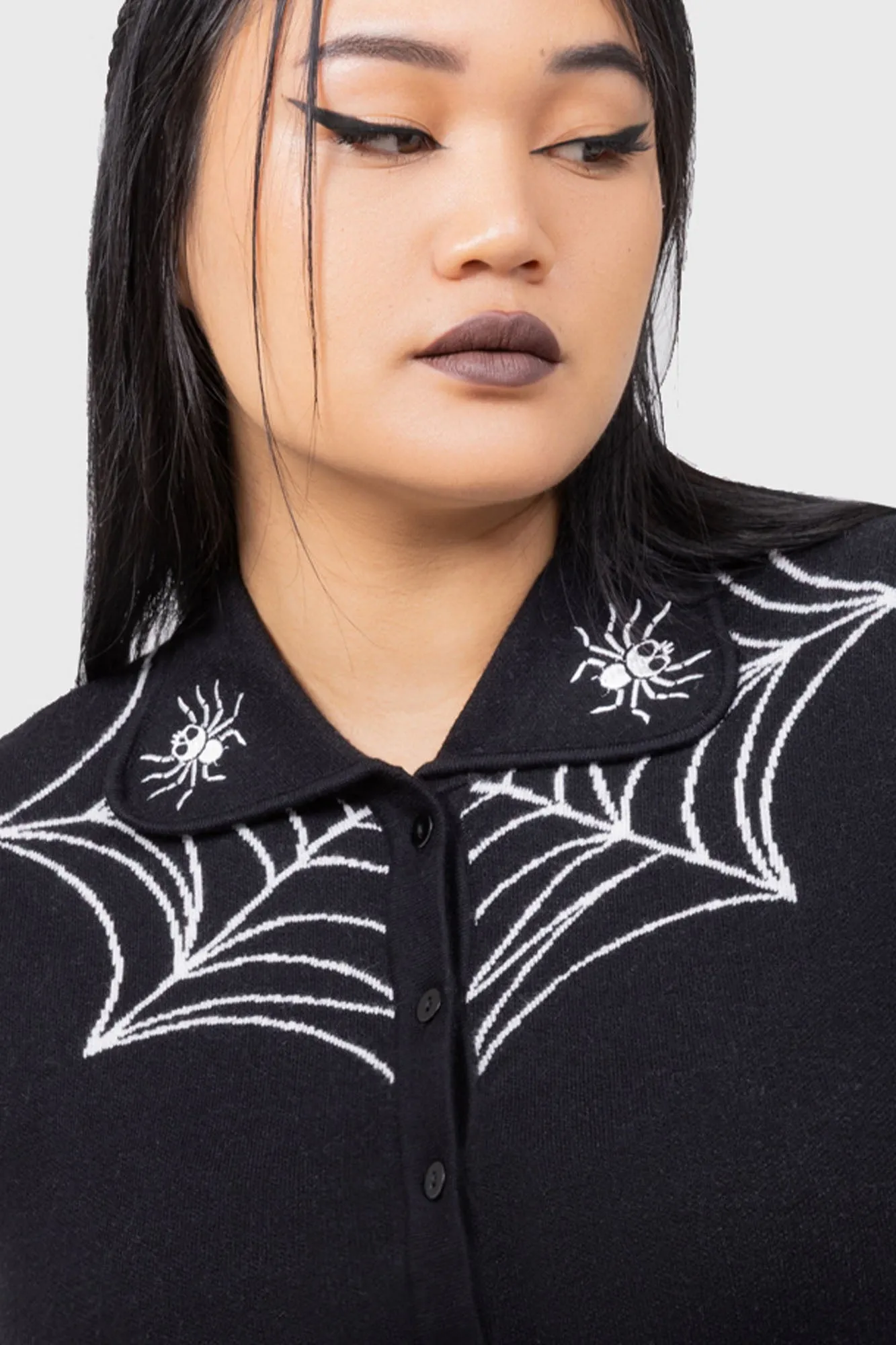 Cobweb Sally Cardigan sold by Killstar product image thumbnail 5
