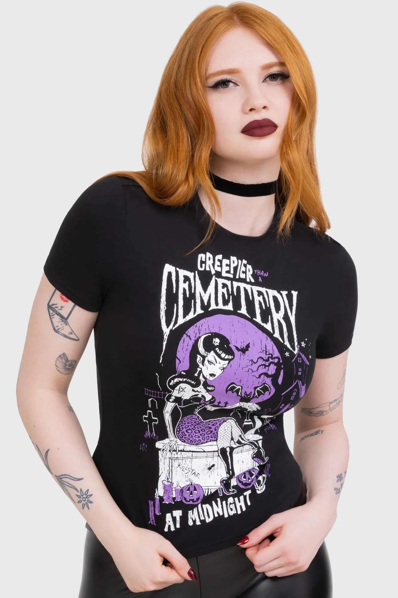 Cemetery T-Shirt sold by Killstar product image thumbnail 2