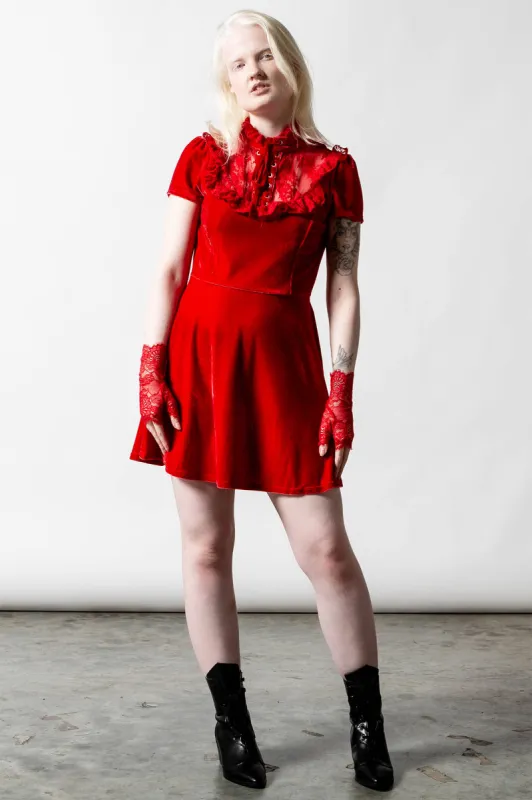 Evernight Dress [SCARLET] - Resurrect sold by Killstar