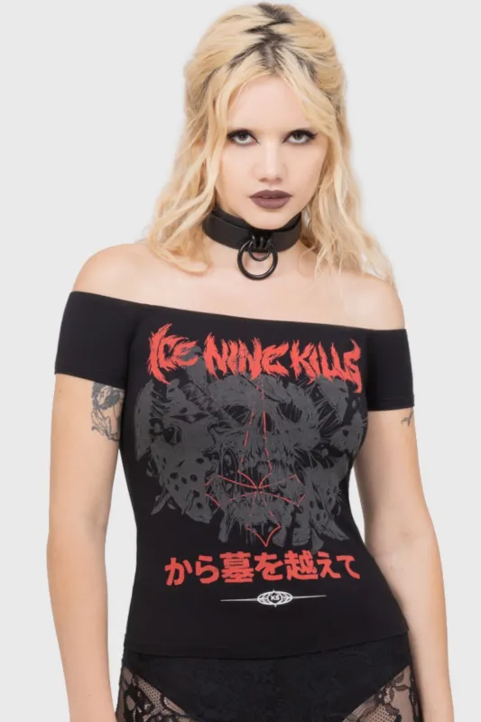 Your Worst Nightmare Bardot Top sold by Killstar