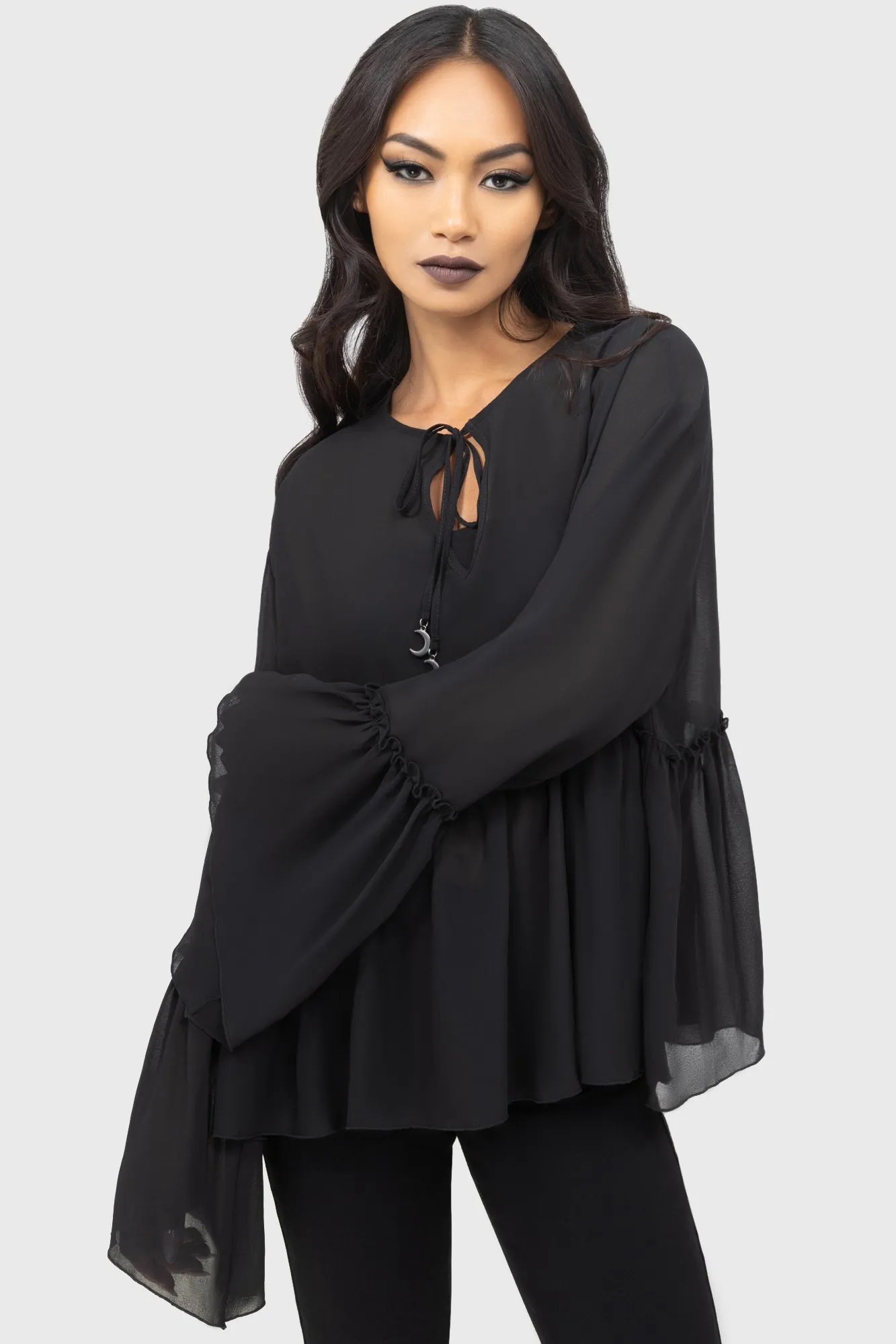 Darkstra Blouse sold by Killstar product image thumbnail 2