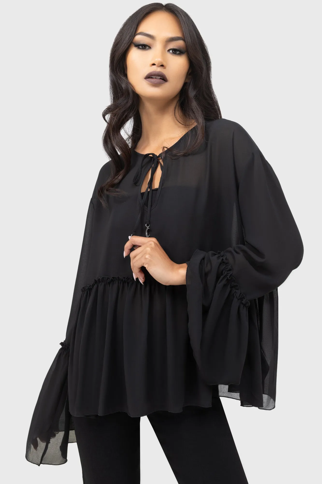 Darkstra Blouse sold by Killstar product image thumbnail 4