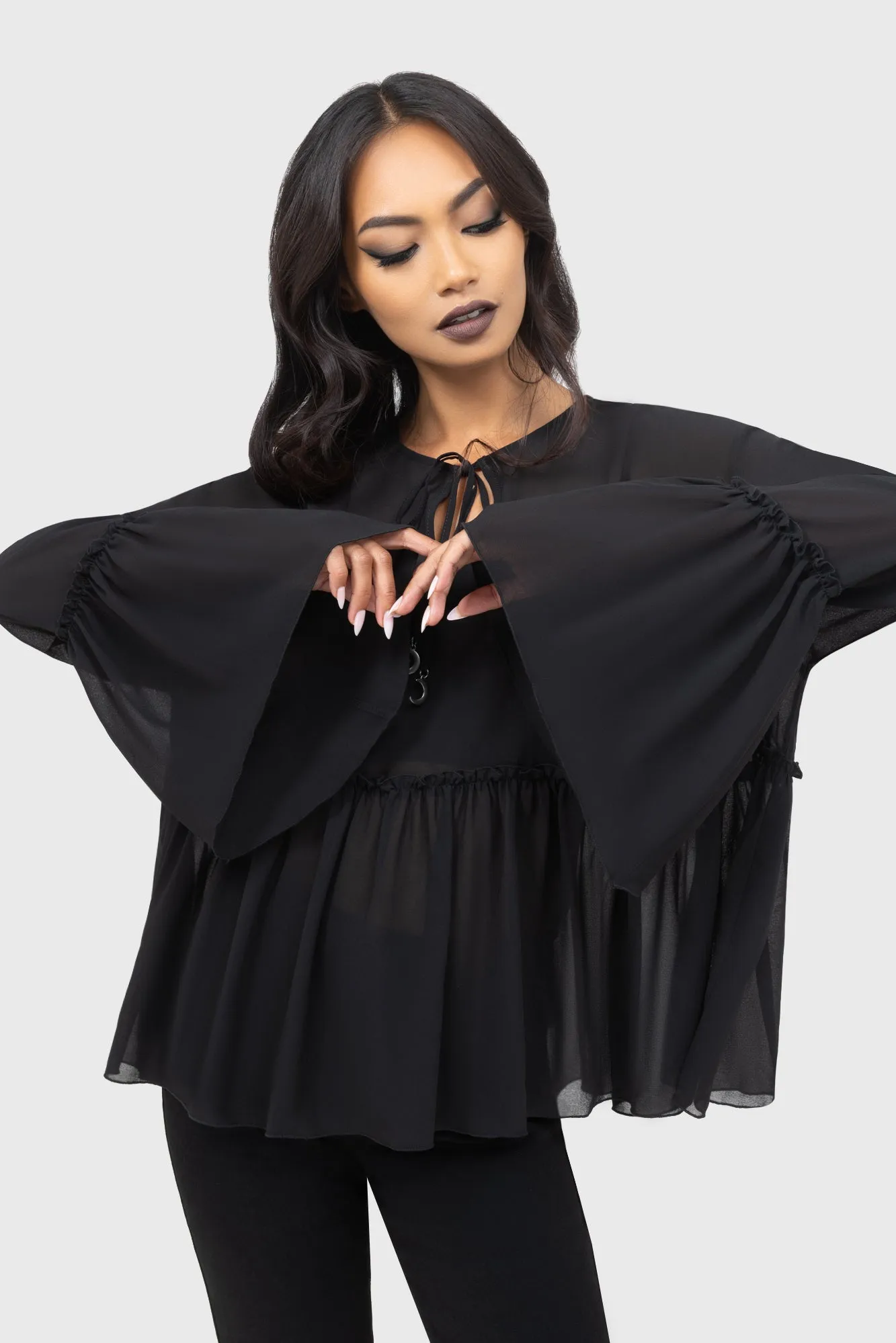 Darkstra Blouse sold by Killstar product image thumbnail 3