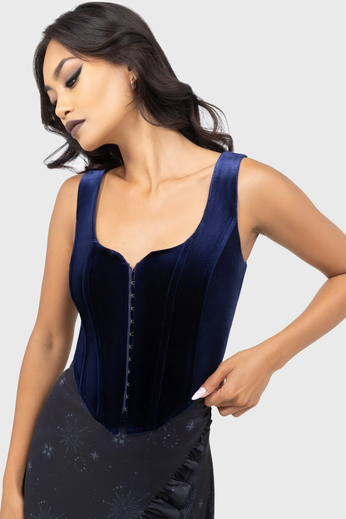 Moon Mourning Corset Top sold by Killstar