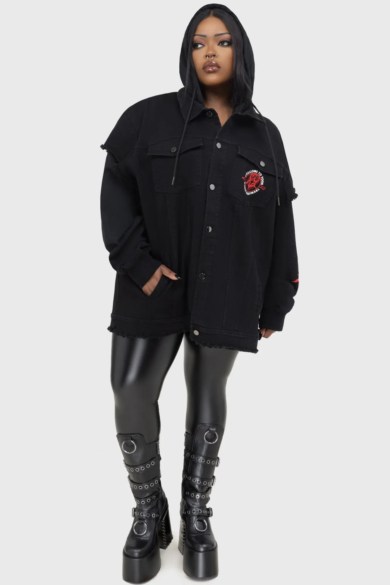 Your Worst Nightmare Hooded Jacket sold by Killstar product image thumbnail 5