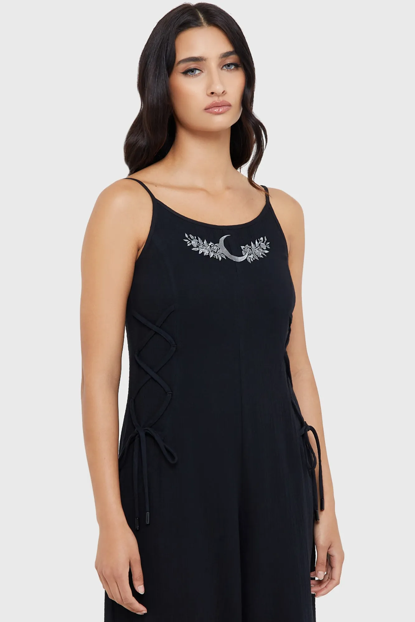 Moonlight Fang Dungarees sold by Killstar product image thumbnail 2