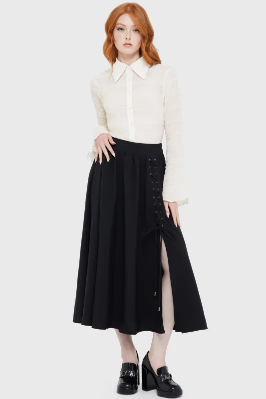 Haven Hollow Skirt [BLACK] sold by Killstar