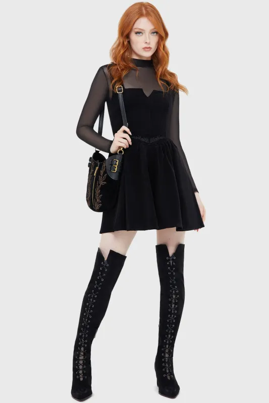 Elderroot Mini Dress [BLACK] sold by Killstar