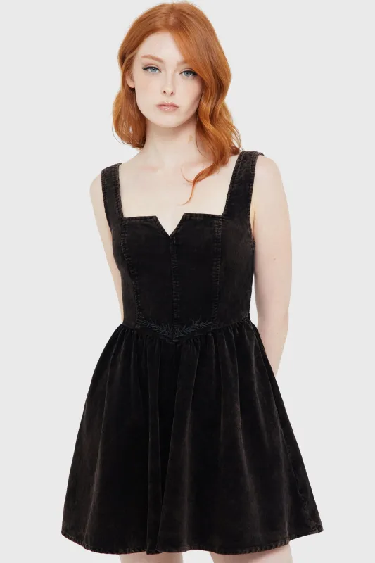 Elderroot Mini Dress [BROWN] sold by Killstar