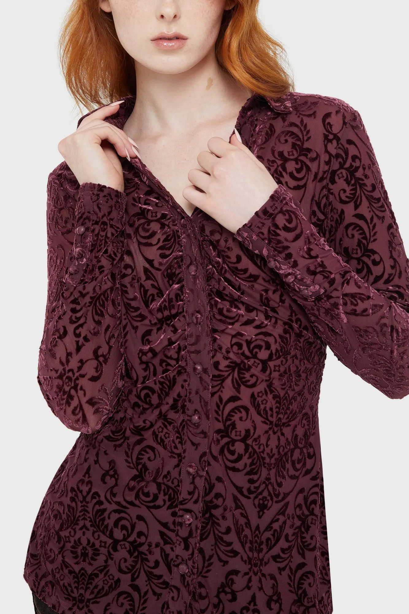 Blood Whisper Mesh Shirt sold by Killstar product image thumbnail 2