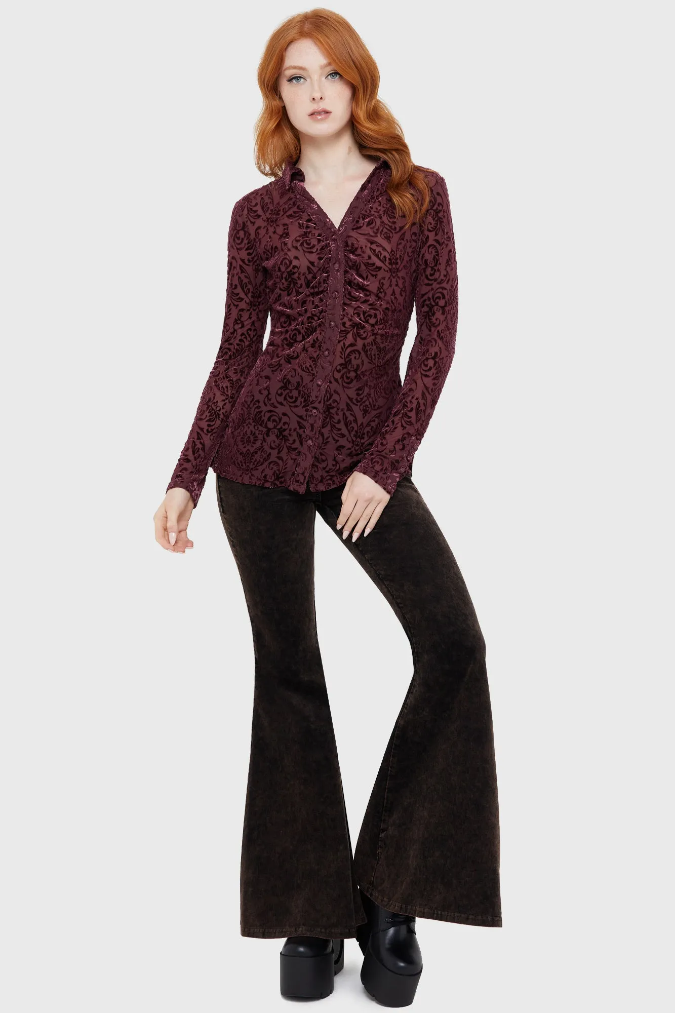 Blood Whisper Mesh Shirt sold by Killstar product image thumbnail 3