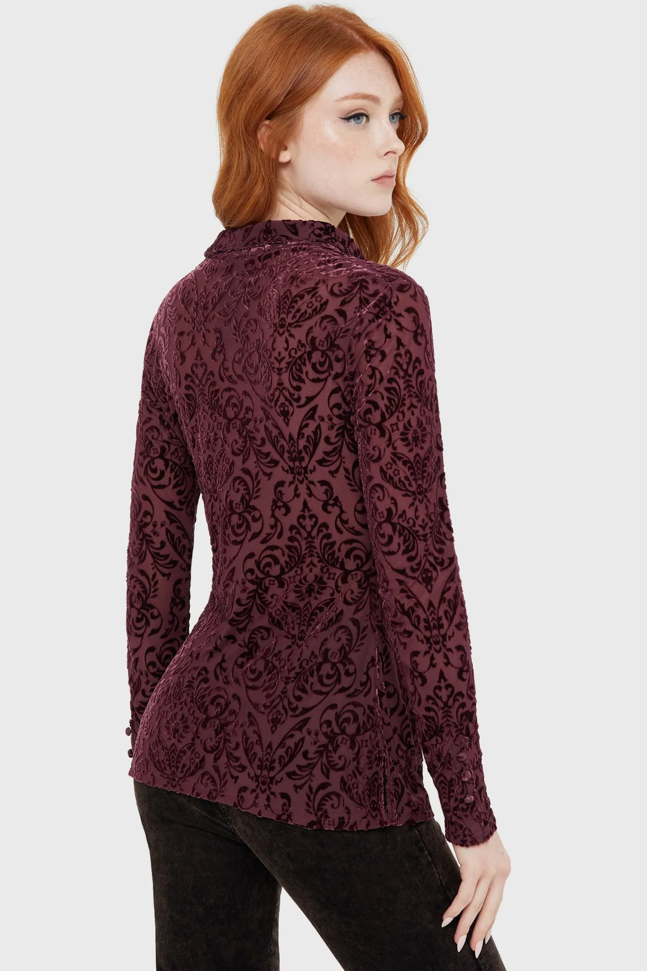 Blood Whisper Mesh Shirt sold by Killstar product image thumbnail 4