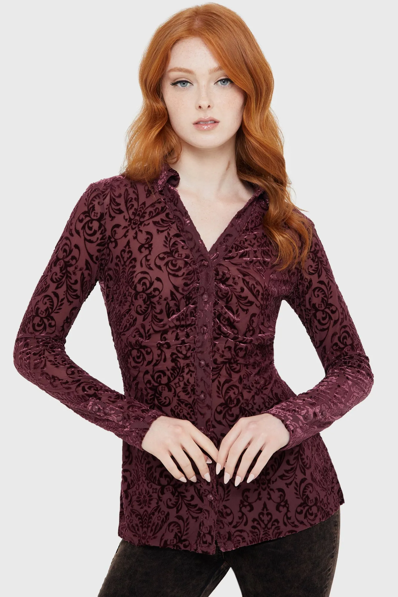 Blood Whisper Mesh Shirt sold by Killstar