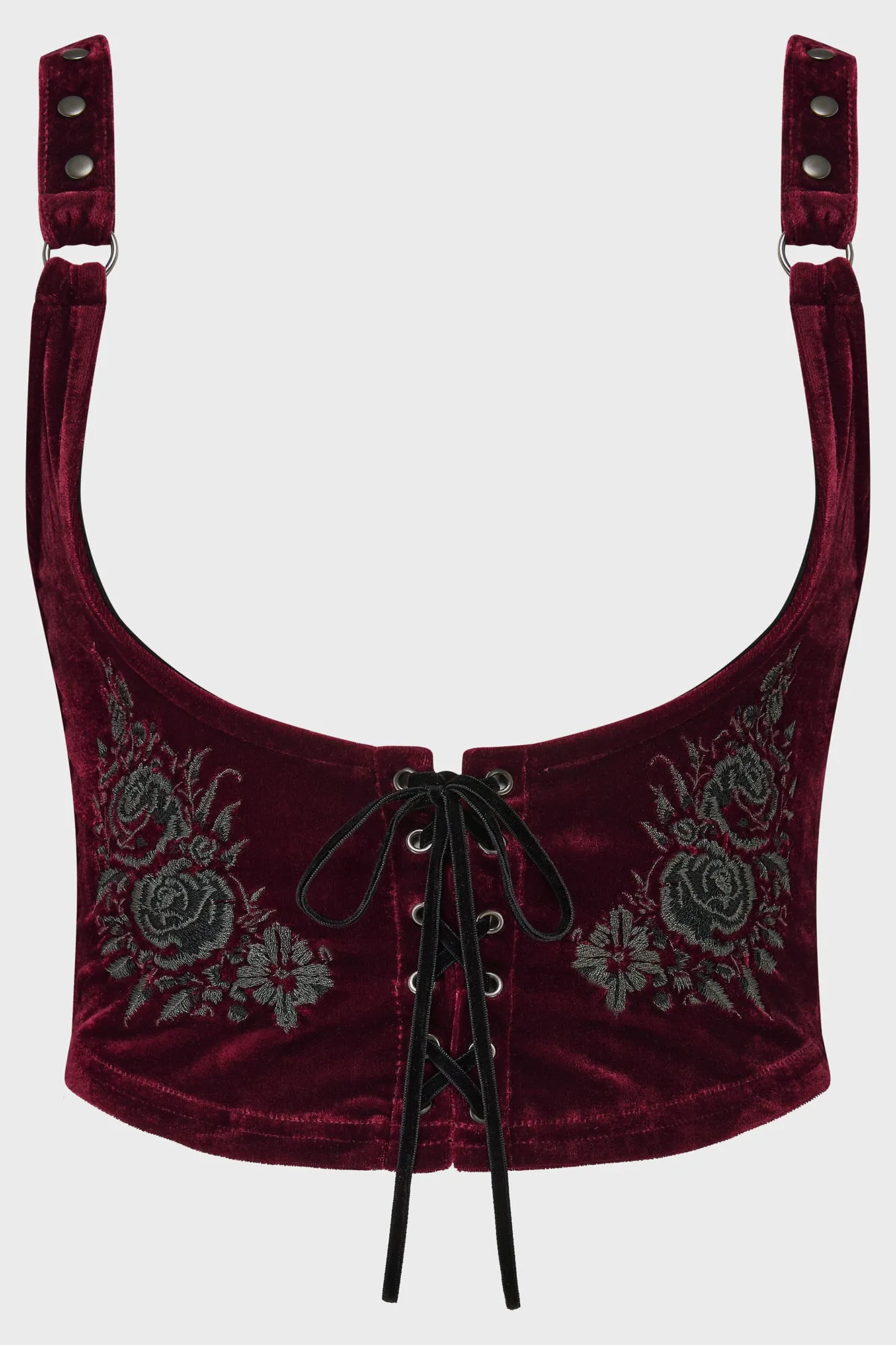 A Devil's Rose Underbust Corset Top sold by Killstar product image thumbnail 4