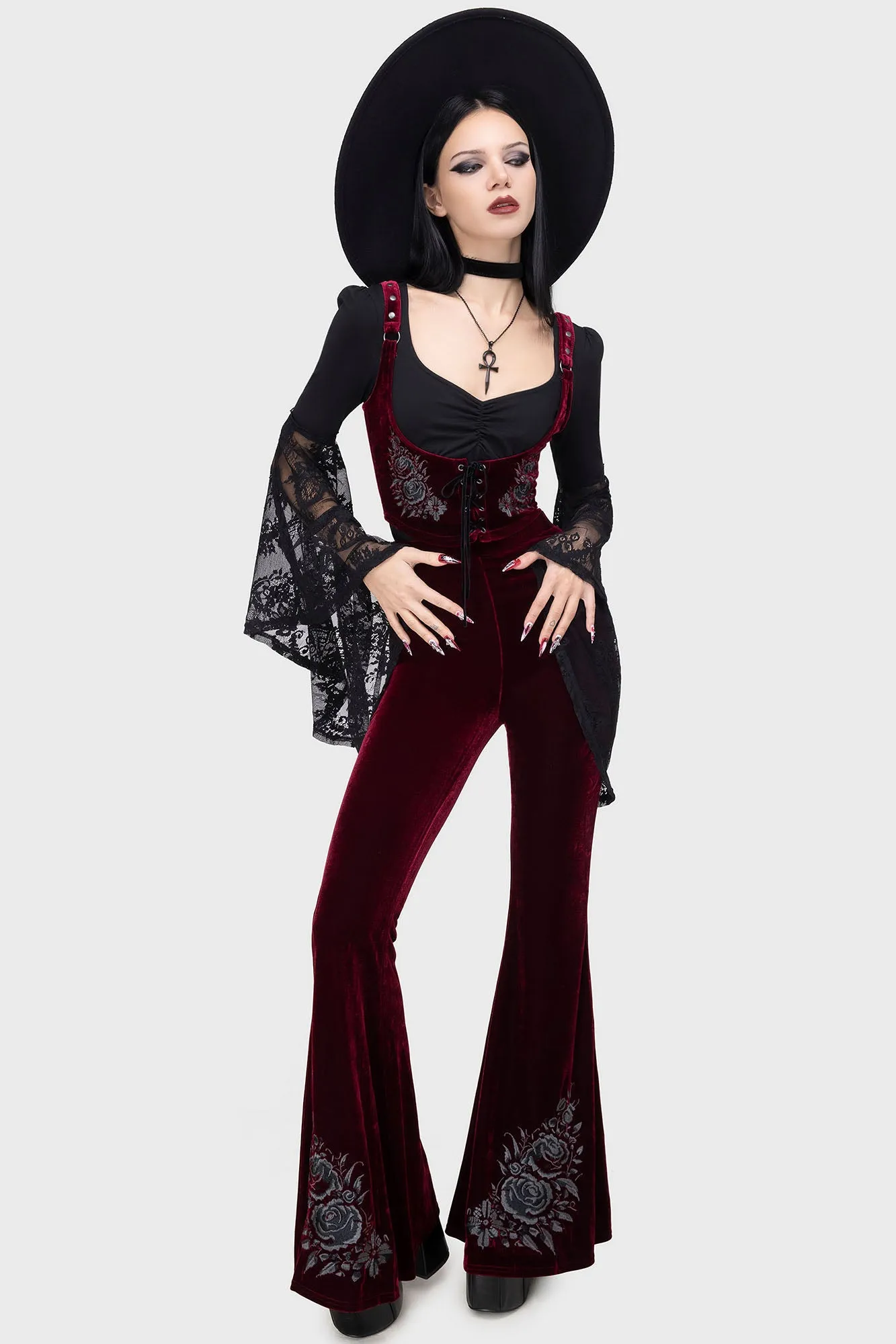 A Devil's Rose Underbust Corset Top sold by Killstar product image thumbnail 2