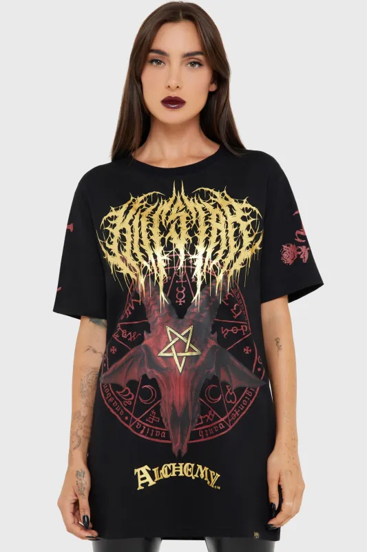 Baphomet Zisurrû T Shirt sold by Killstar