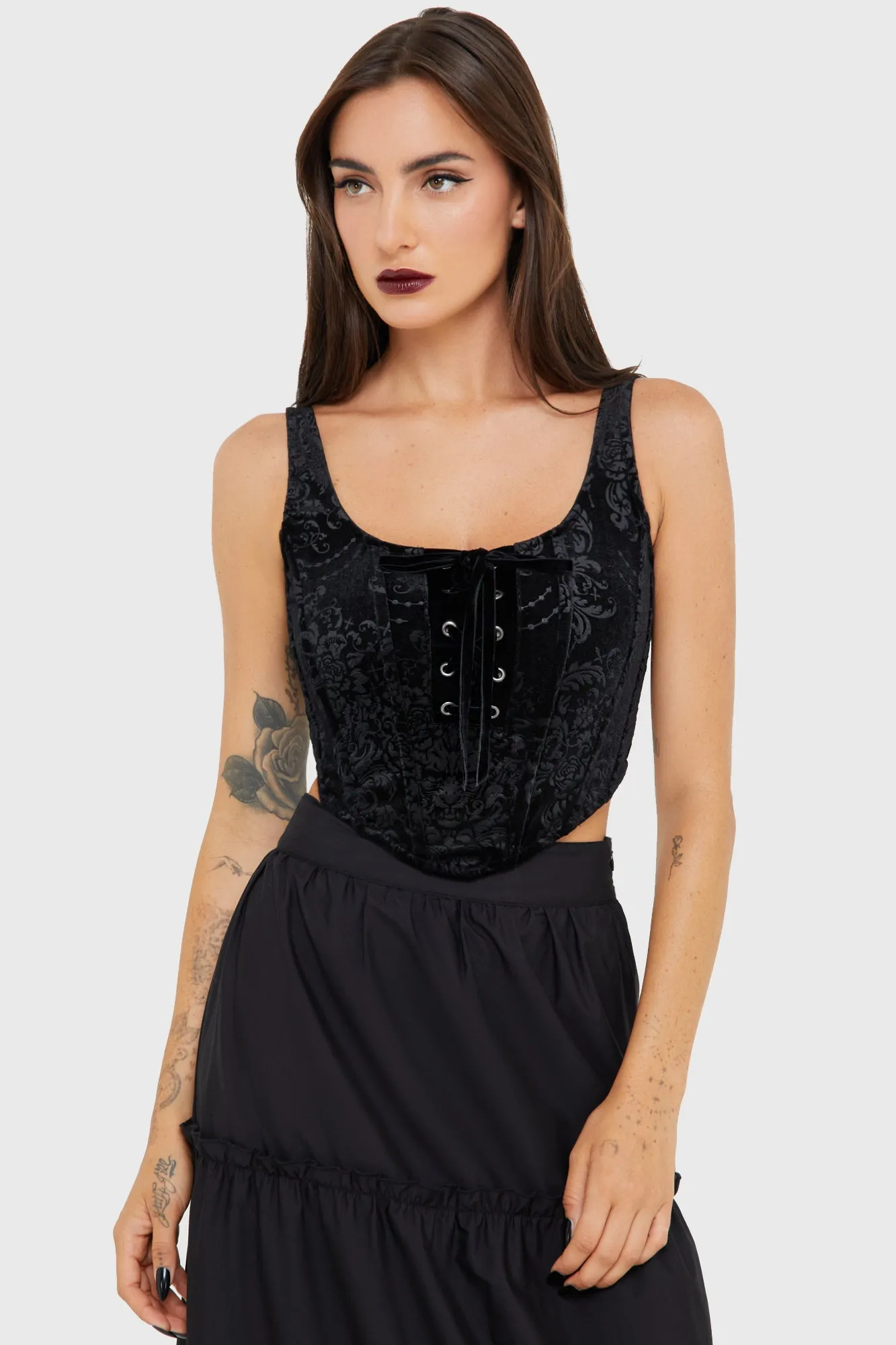 Nightrein Corset sold by Killstar product image thumbnail 3