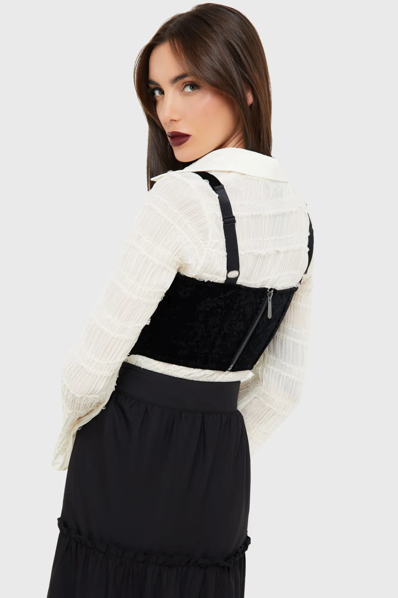 Nightrein Corset sold by Killstar product image thumbnail 4