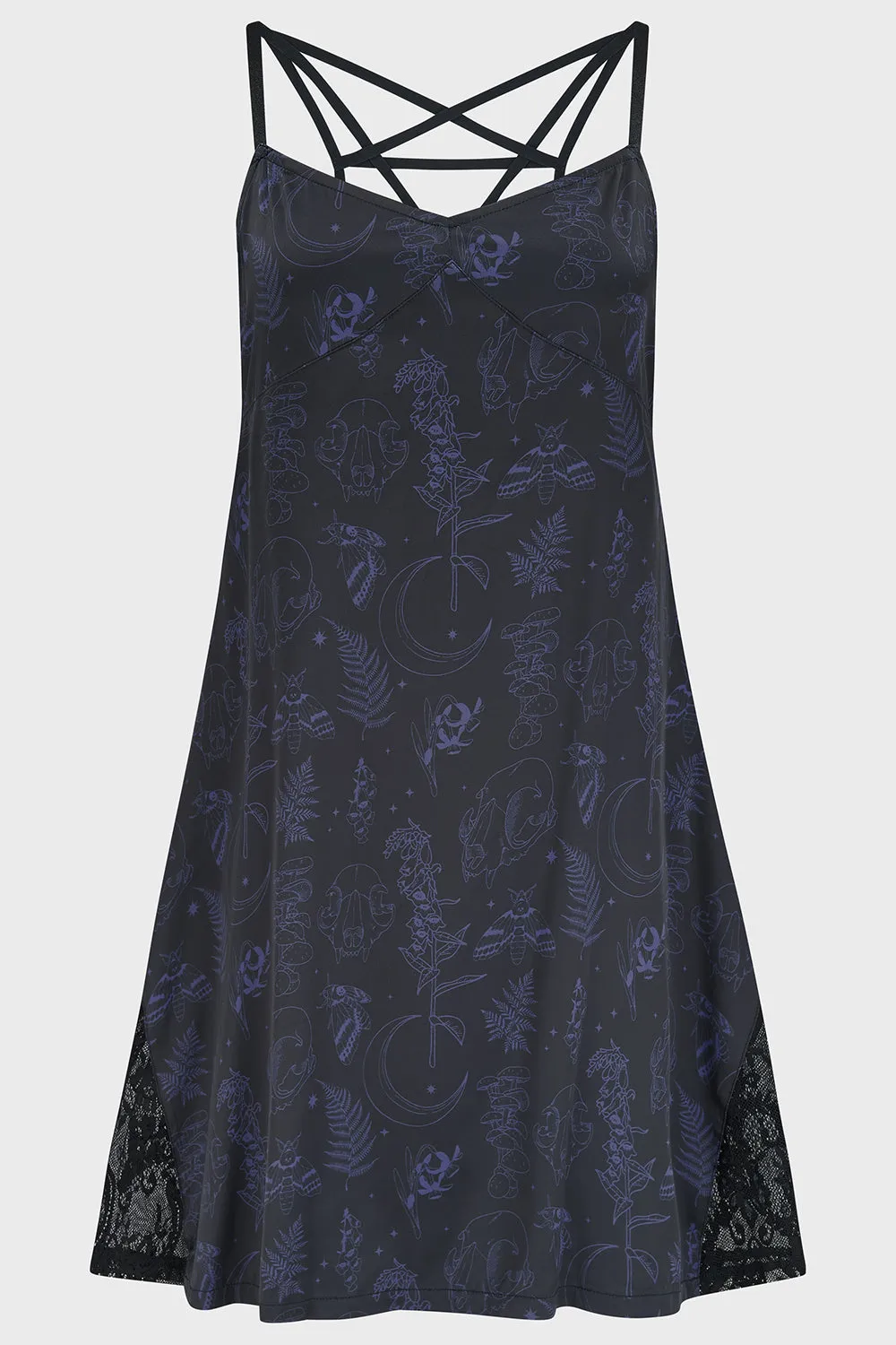 Midnight Moth Slip Dress sold by Killstar product image thumbnail 5