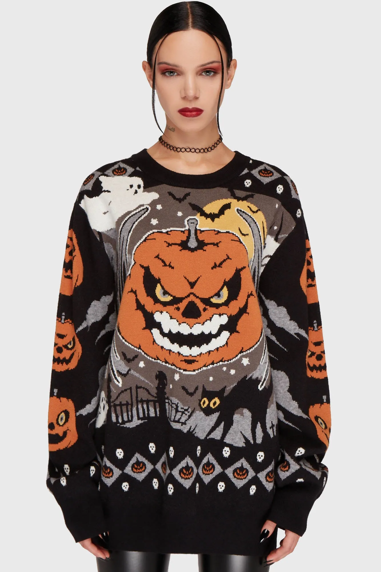 Halloween Forever Sweater sold by Killstar product image thumbnail 2