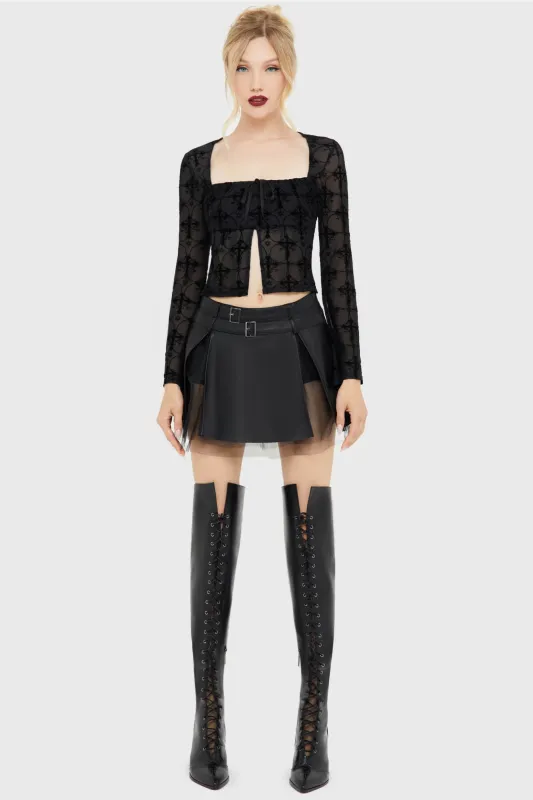 Death's Darling Skirt sold by Killstar