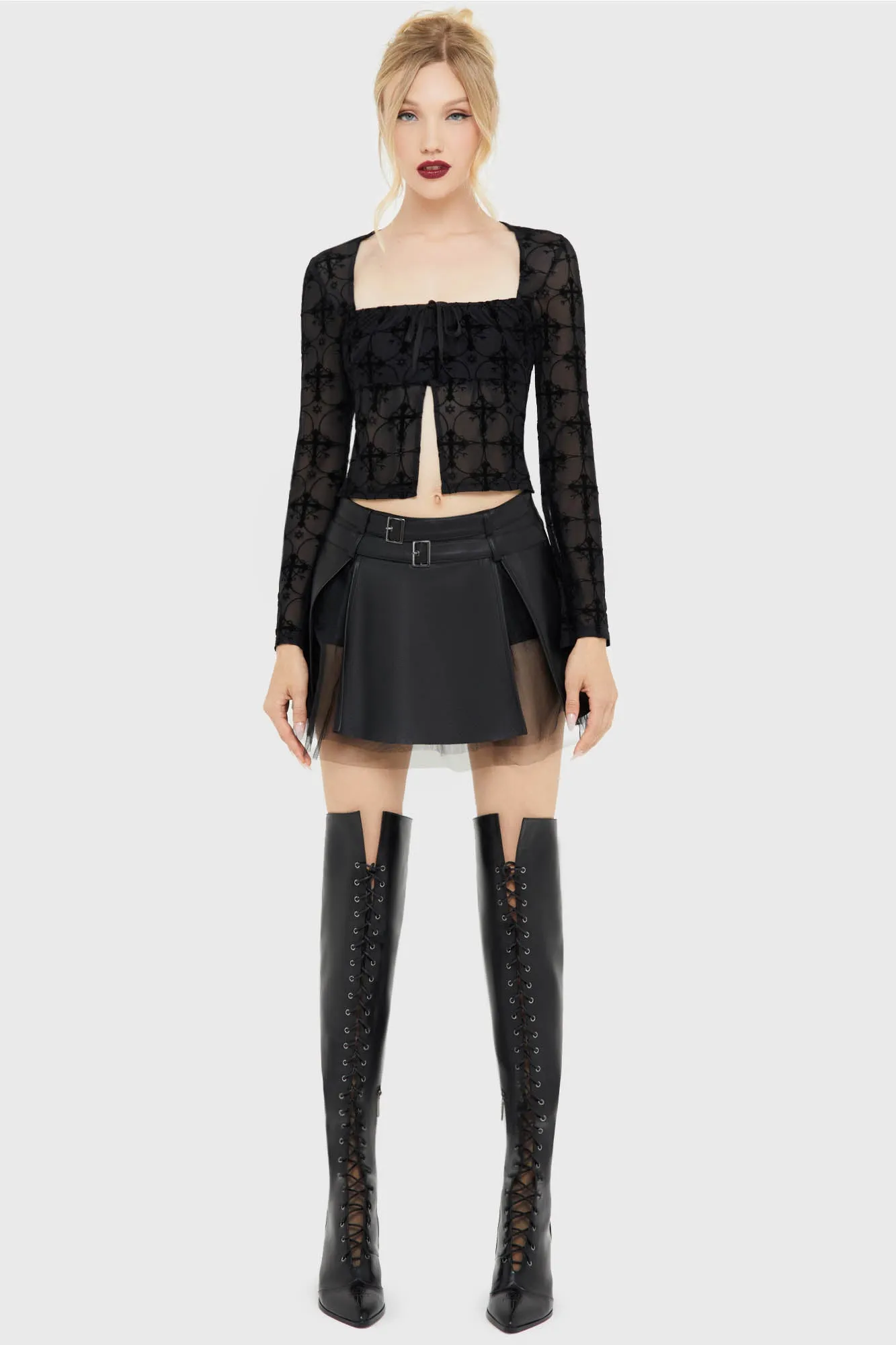 Death's Darling Skirt sold by Killstar