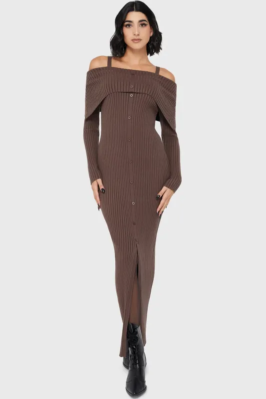 Dusk Empress Dress [Brown] made by Killstar