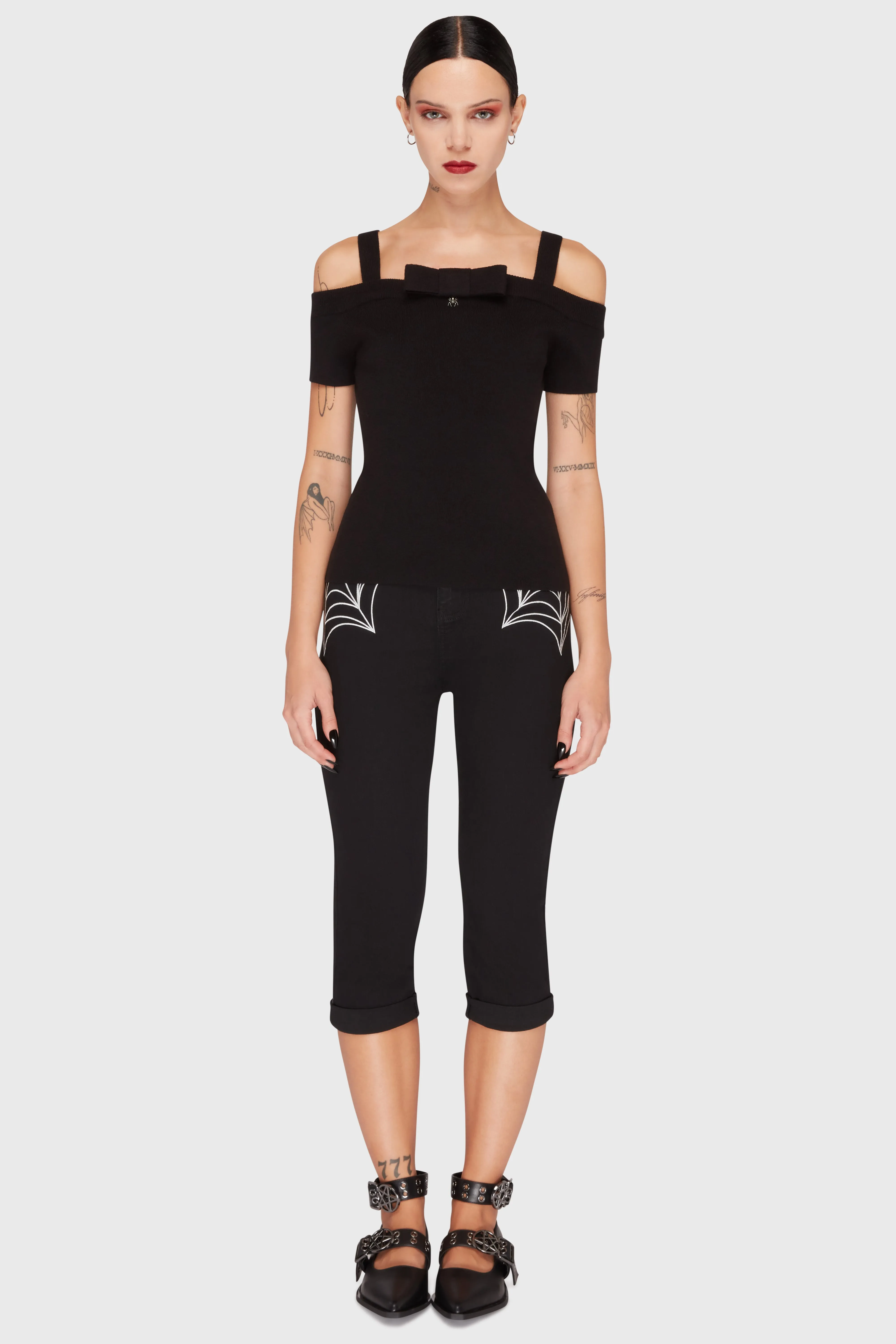 Graveyard Swing Bardot Top sold by Killstar product image thumbnail 2