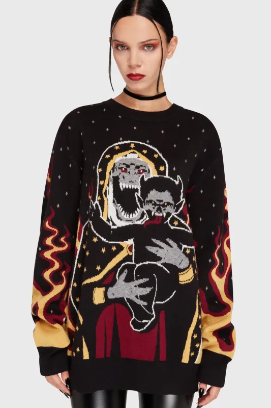 Unholy Night Sweater sold by Killstar