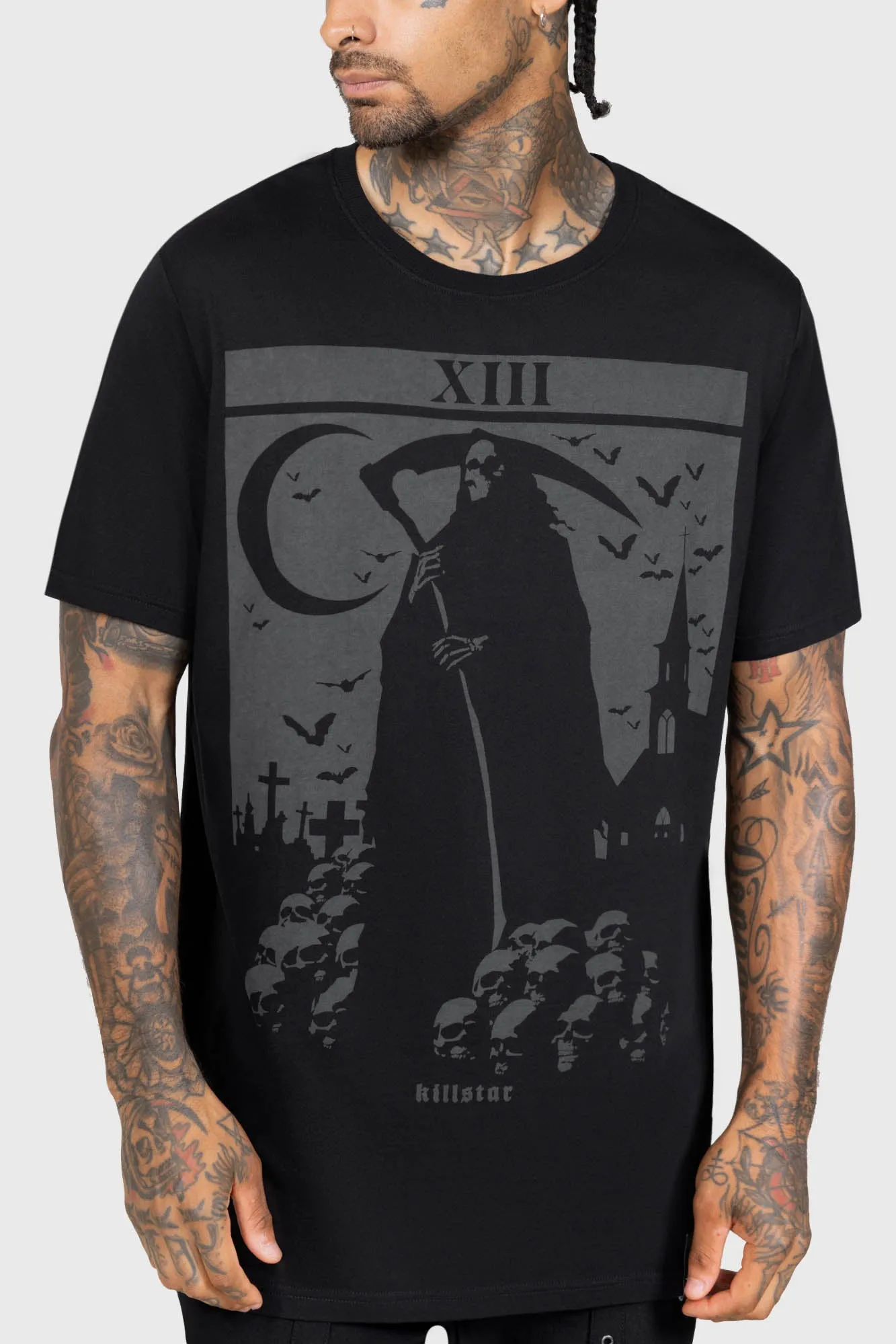 Death's Graveyard Short Sleeve T-Shirt sold by Killstar product image thumbnail 2