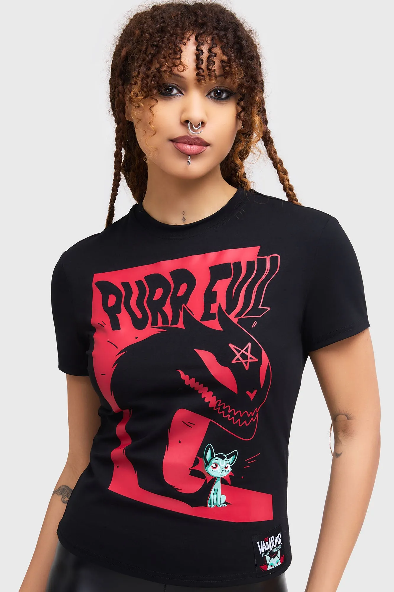 Purr Evil T-Shirt sold by Killstar