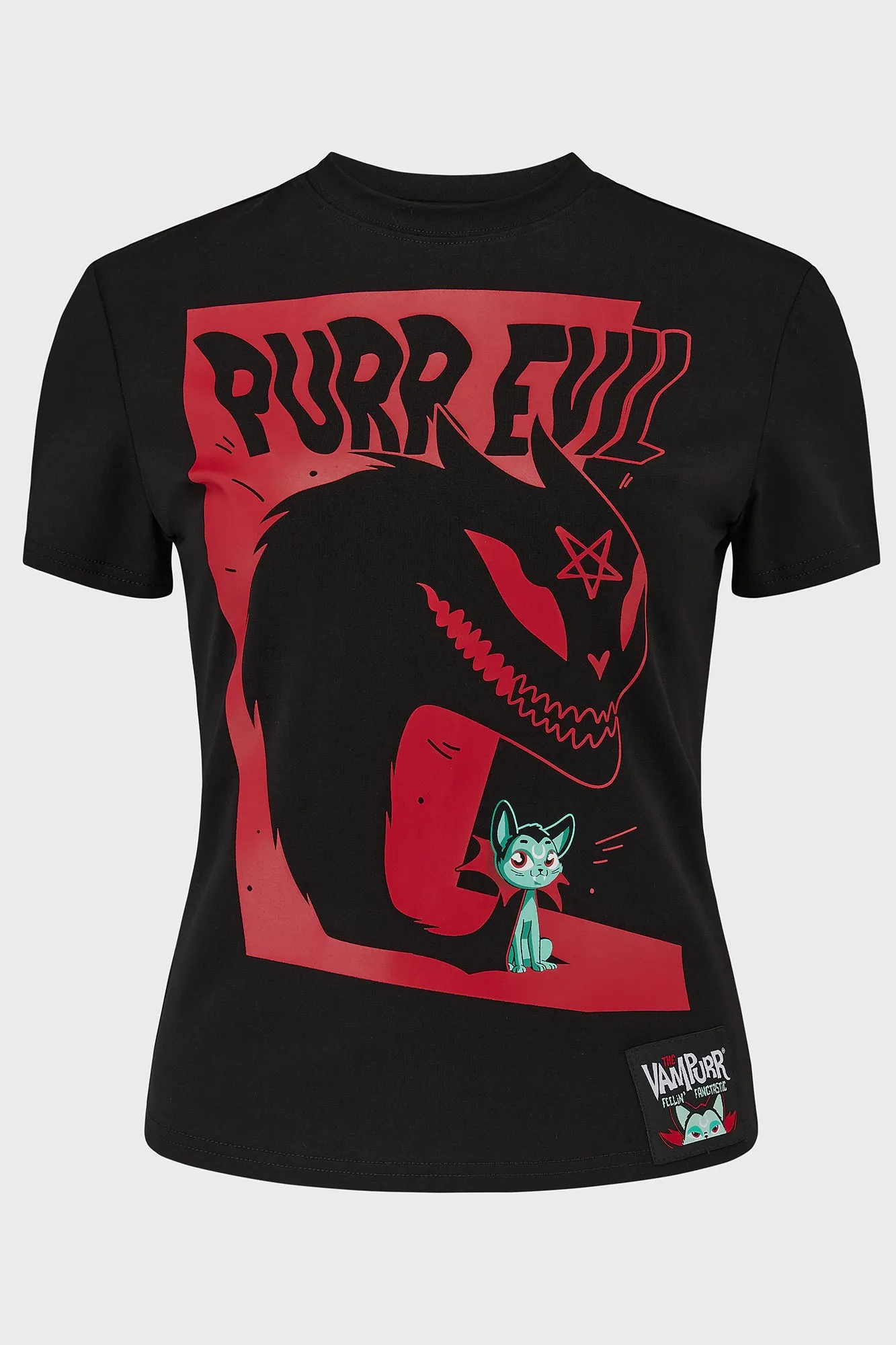 Purr Evil T-Shirt sold by Killstar product image thumbnail 4
