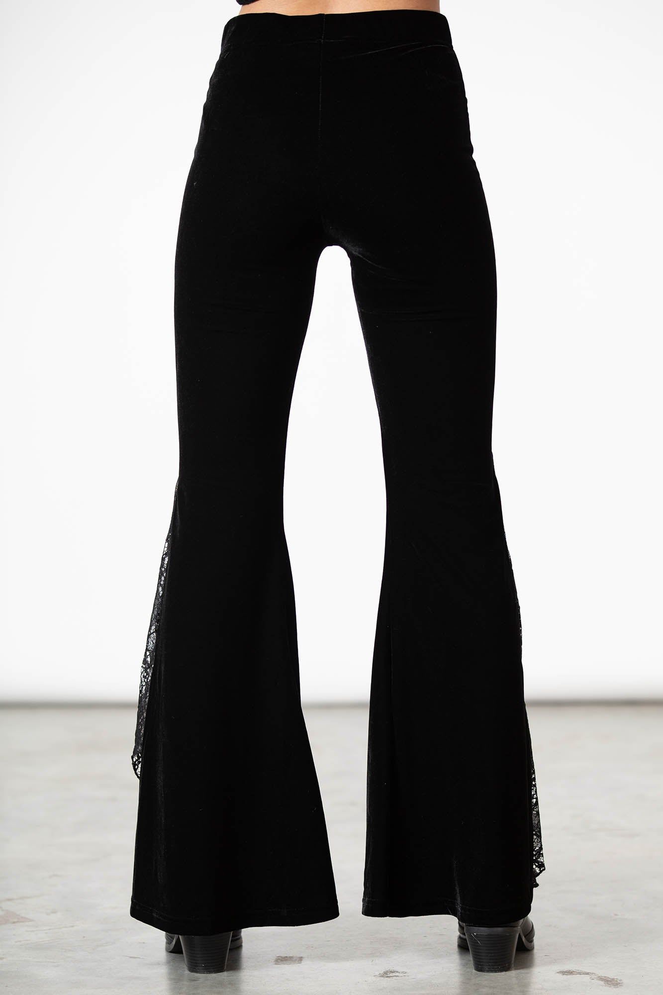 Mahina Velvet Bell Bottoms Resurrect sold by Killstar product image thumbnail 4
