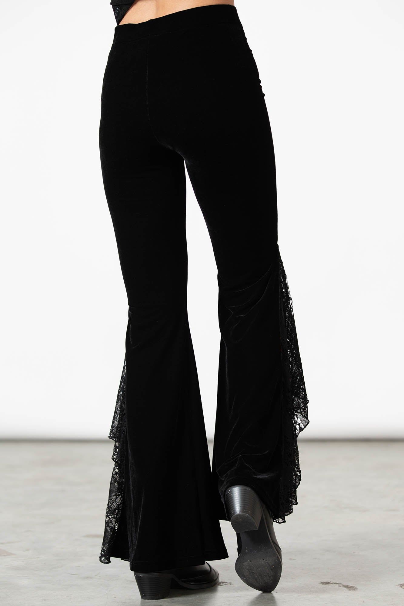 Mahina Velvet Bell Bottoms Resurrect sold by Killstar product image thumbnail 5
