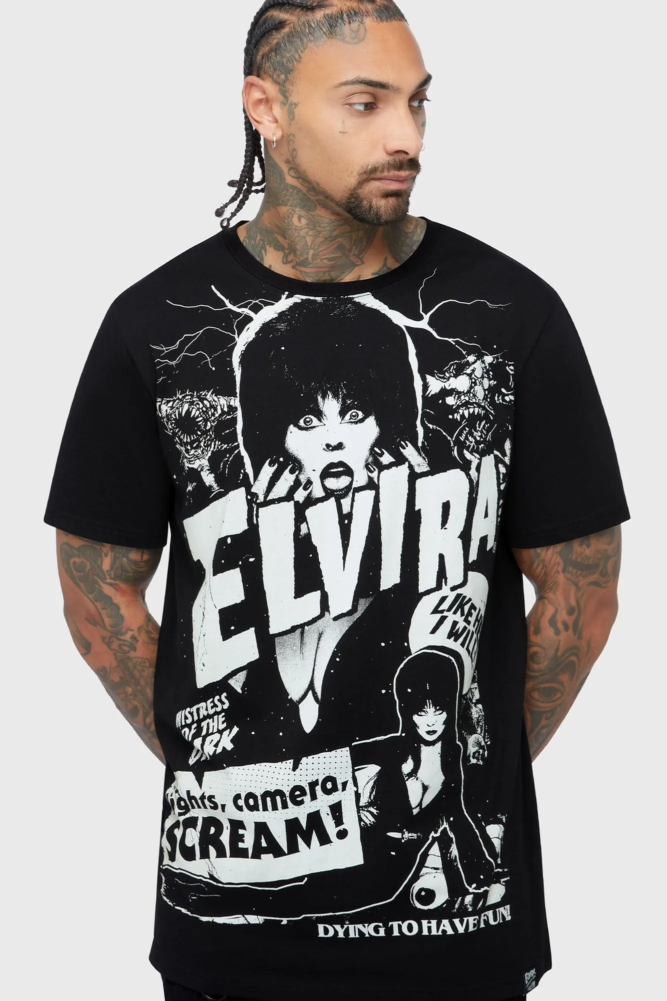 Lights Camera Scream T-Shirt sold by Killstar product image thumbnail 4