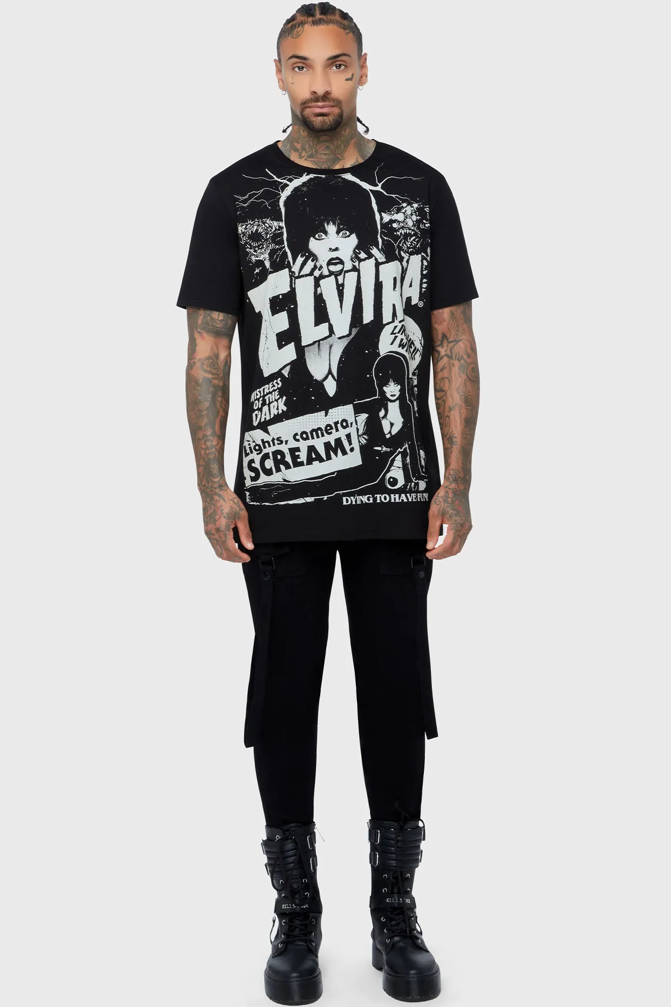 Lights Camera Scream T-Shirt sold by Killstar product image thumbnail 5