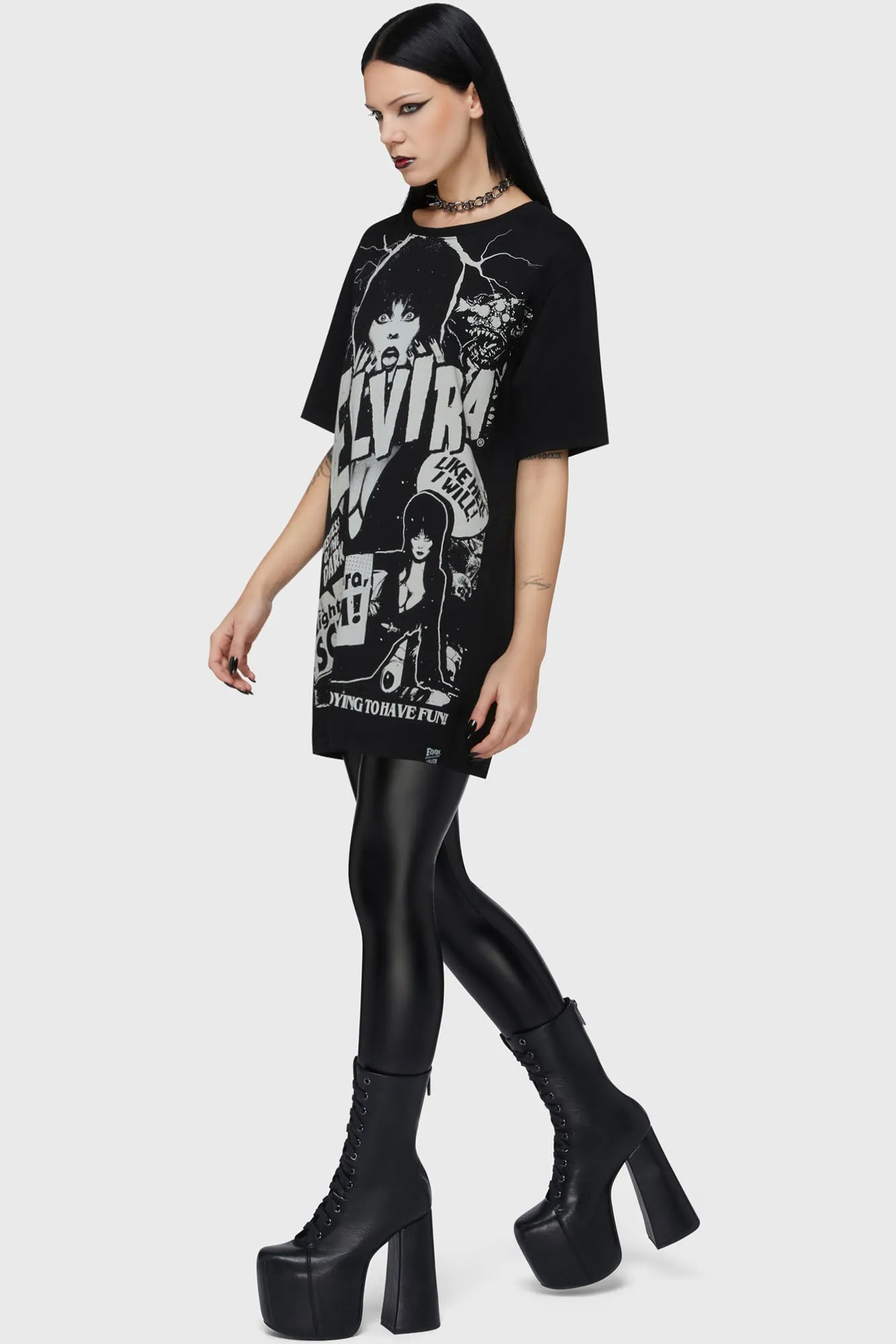 Lights Camera Scream T-Shirt sold by Killstar product image thumbnail 3