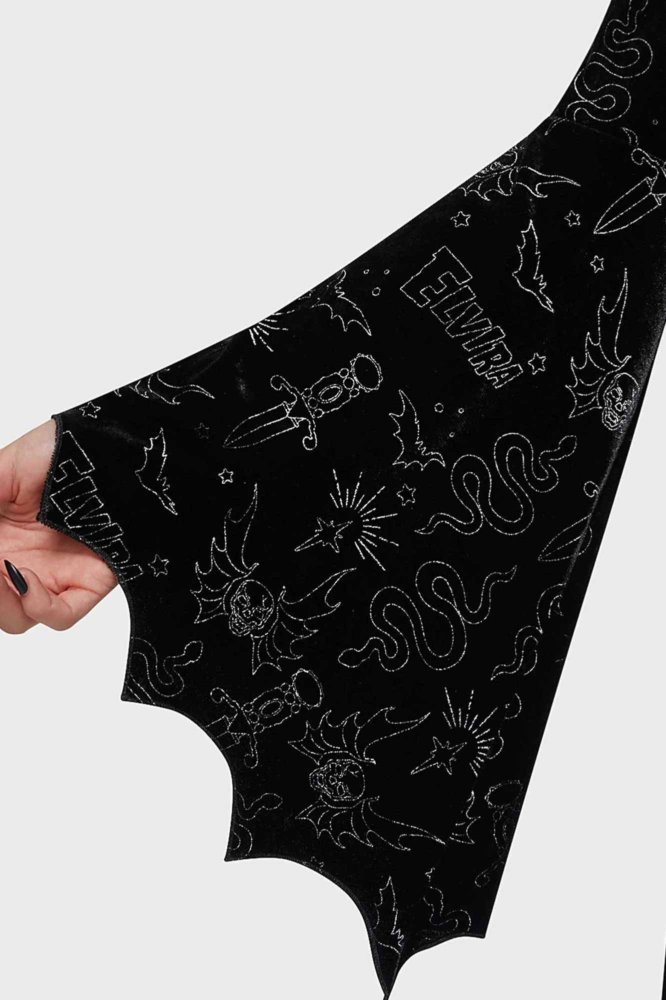 Yours Cruelly Bat Sleeve Top sold by Killstar product image thumbnail 2