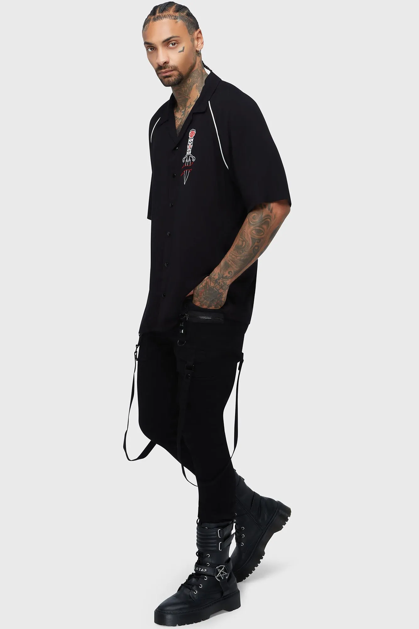 Moonstruck Bowling Shirt sold by Killstar product image thumbnail 3