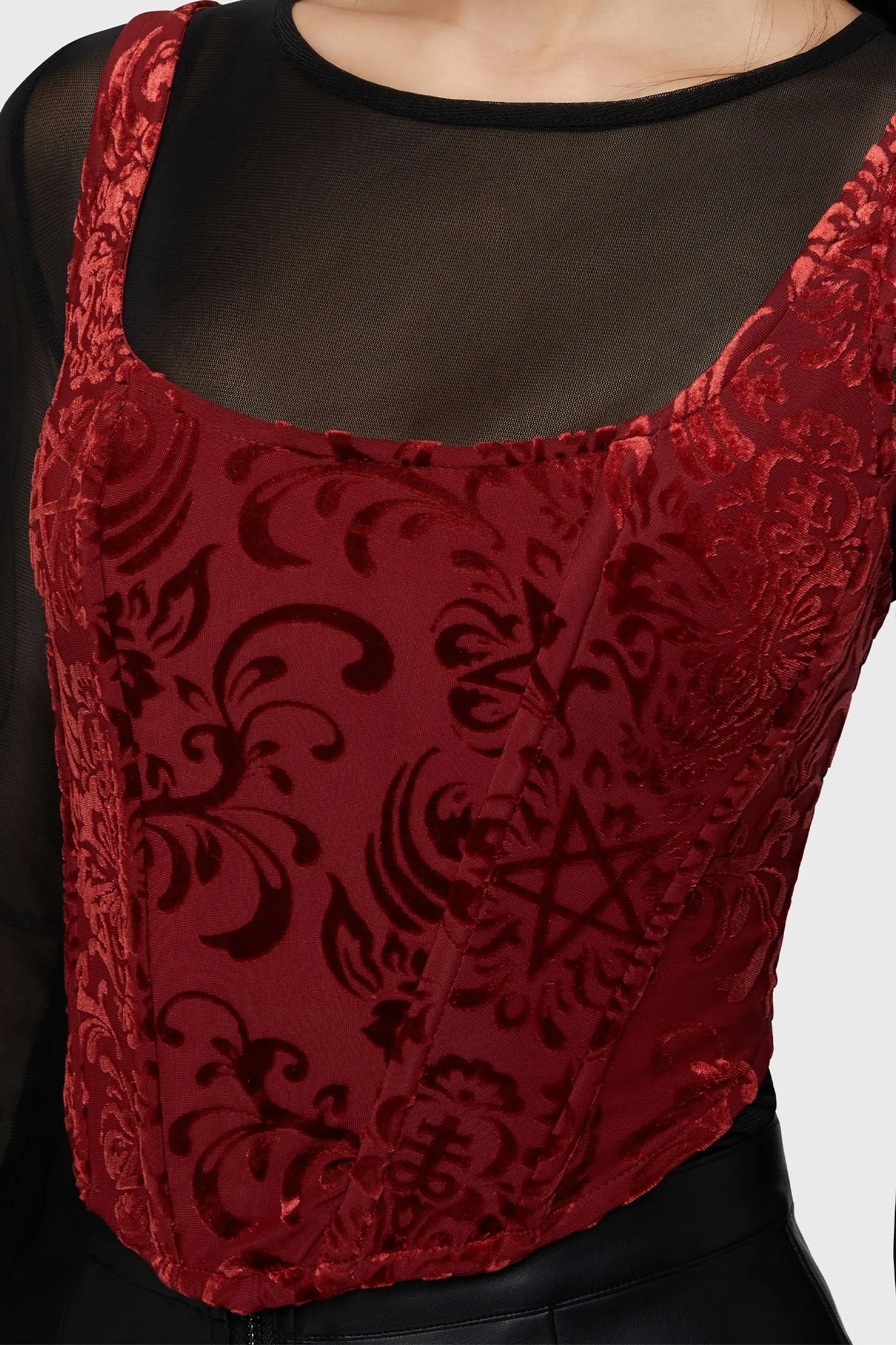 Crimson Bloodlust Corset sold by Killstar product image thumbnail 2