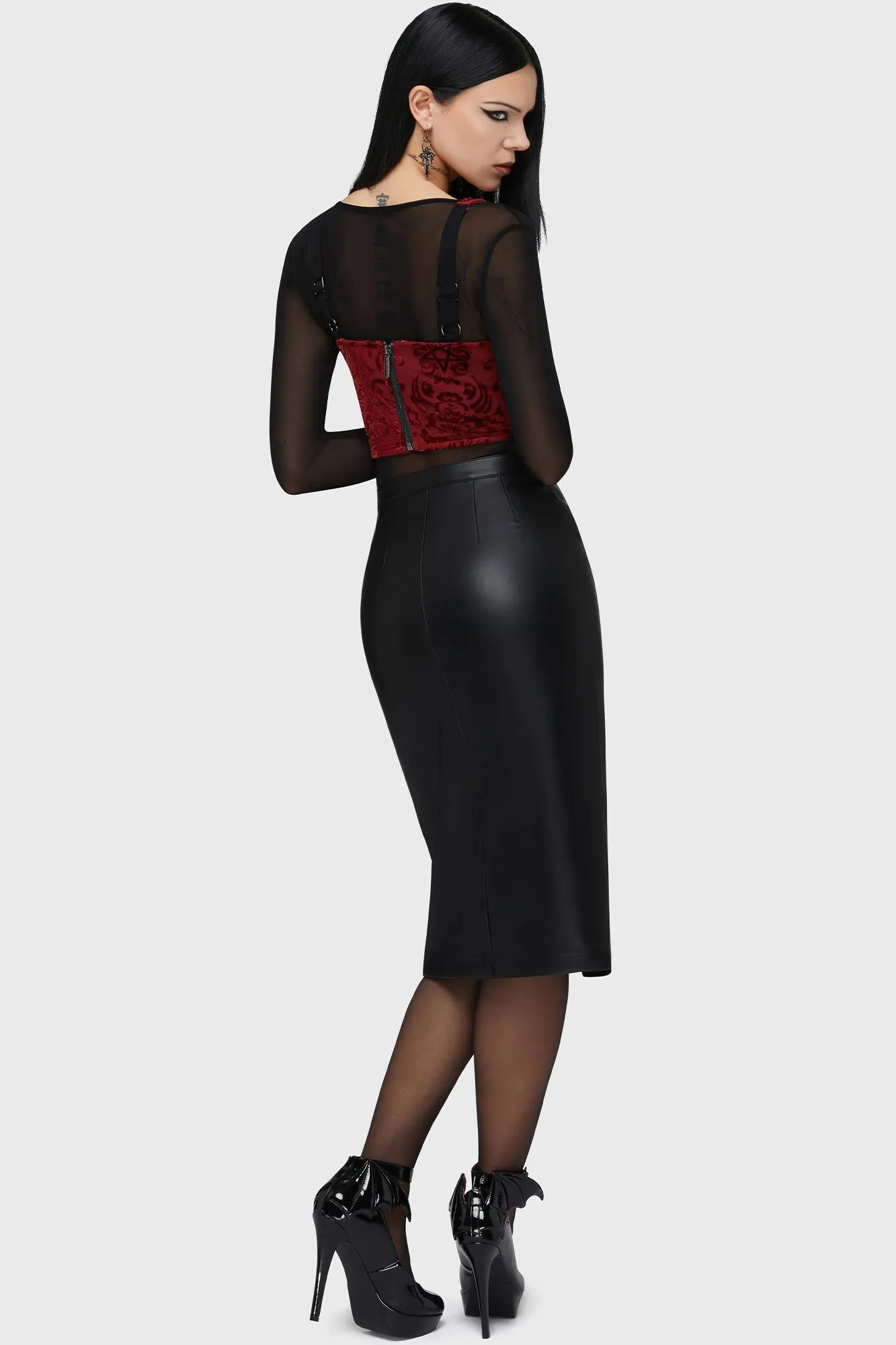 Crimson Bloodlust Corset sold by Killstar product image thumbnail 4