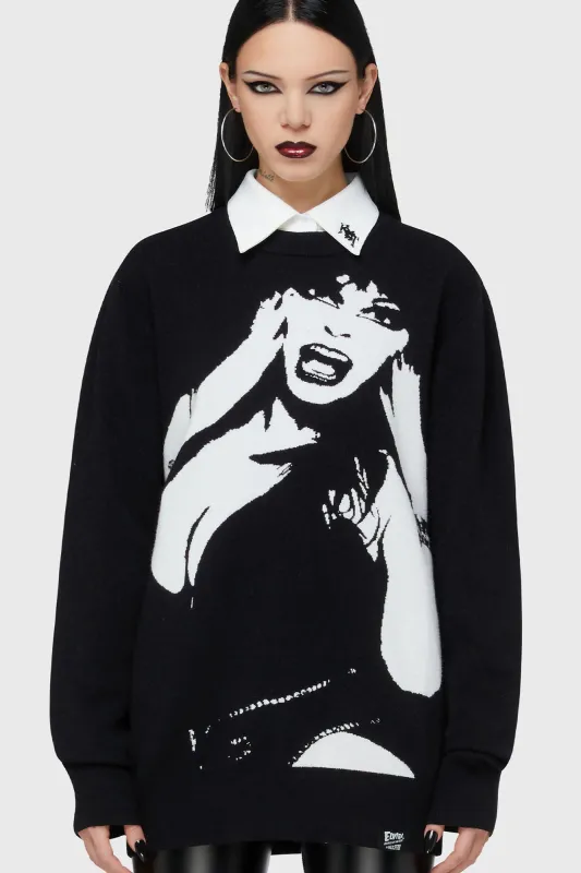 Elvira Mistress Of The Dark Sweater sold by Killstar