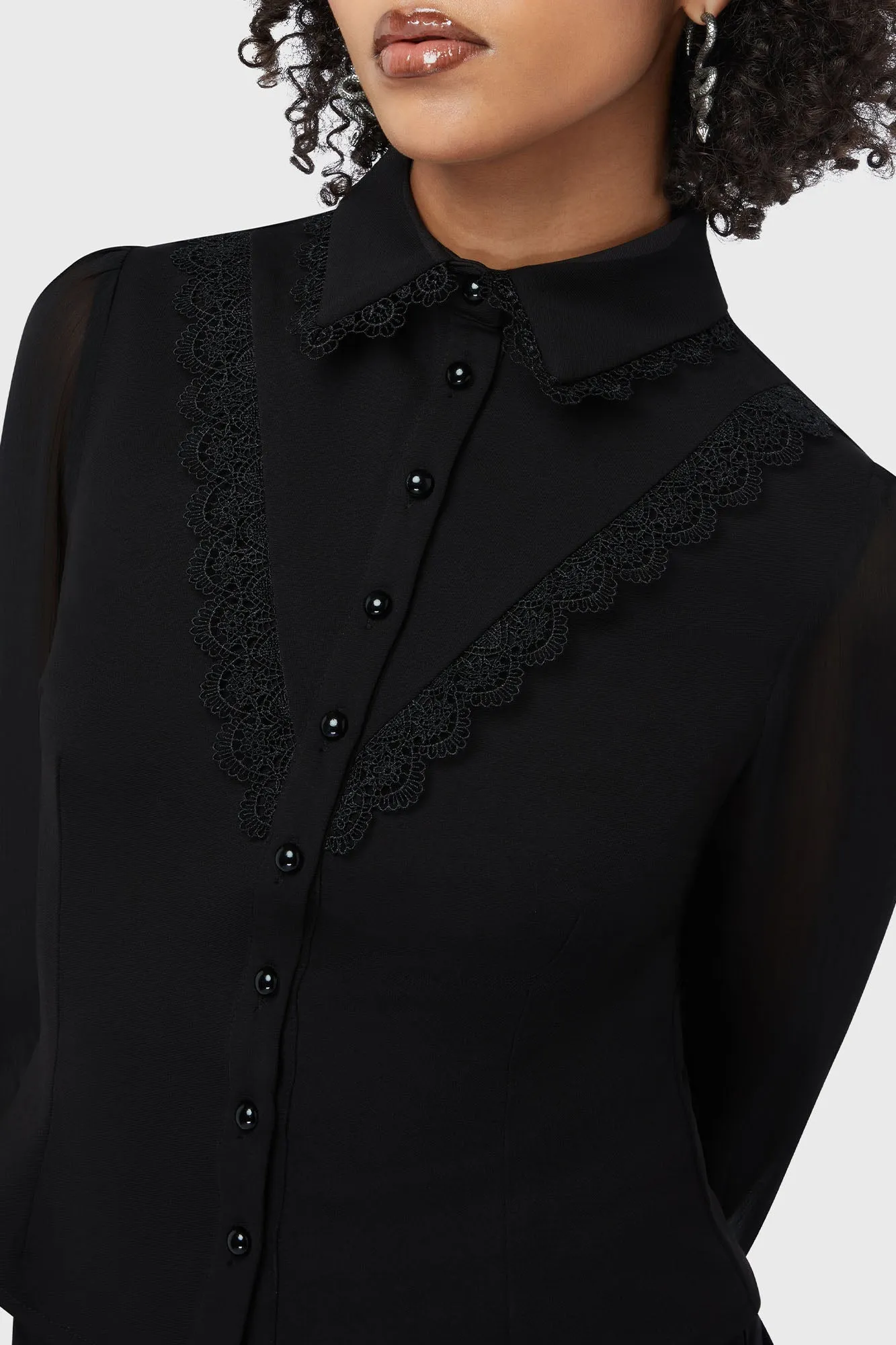 Miss Mourning Shirt sold by Killstar product image thumbnail 2