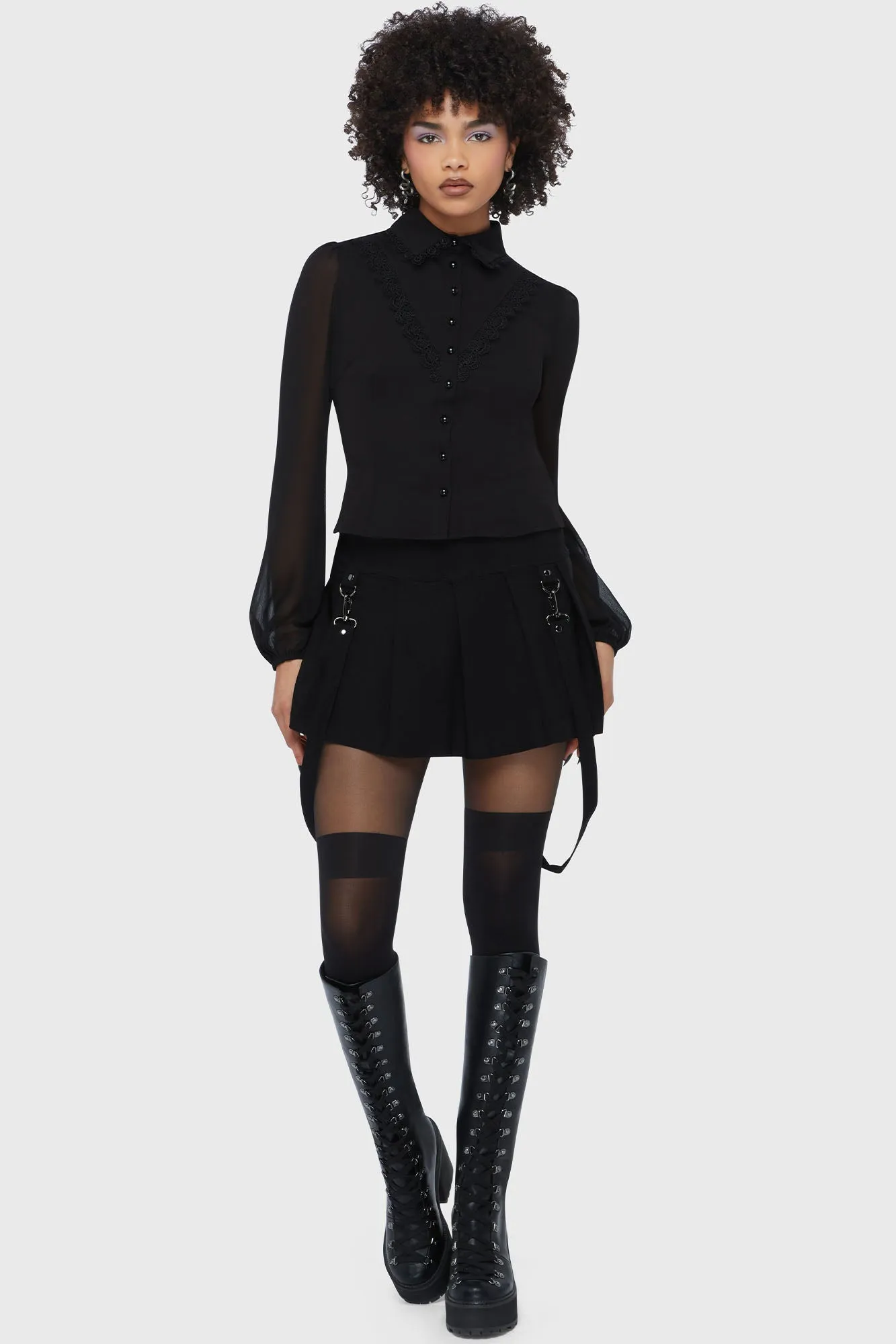 Miss Mourning Shirt sold by Killstar product image thumbnail 3