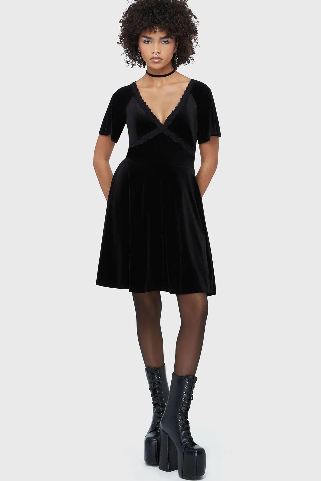Hour Of Echelia Mini Dress sold by Killstar product image thumbnail 3
