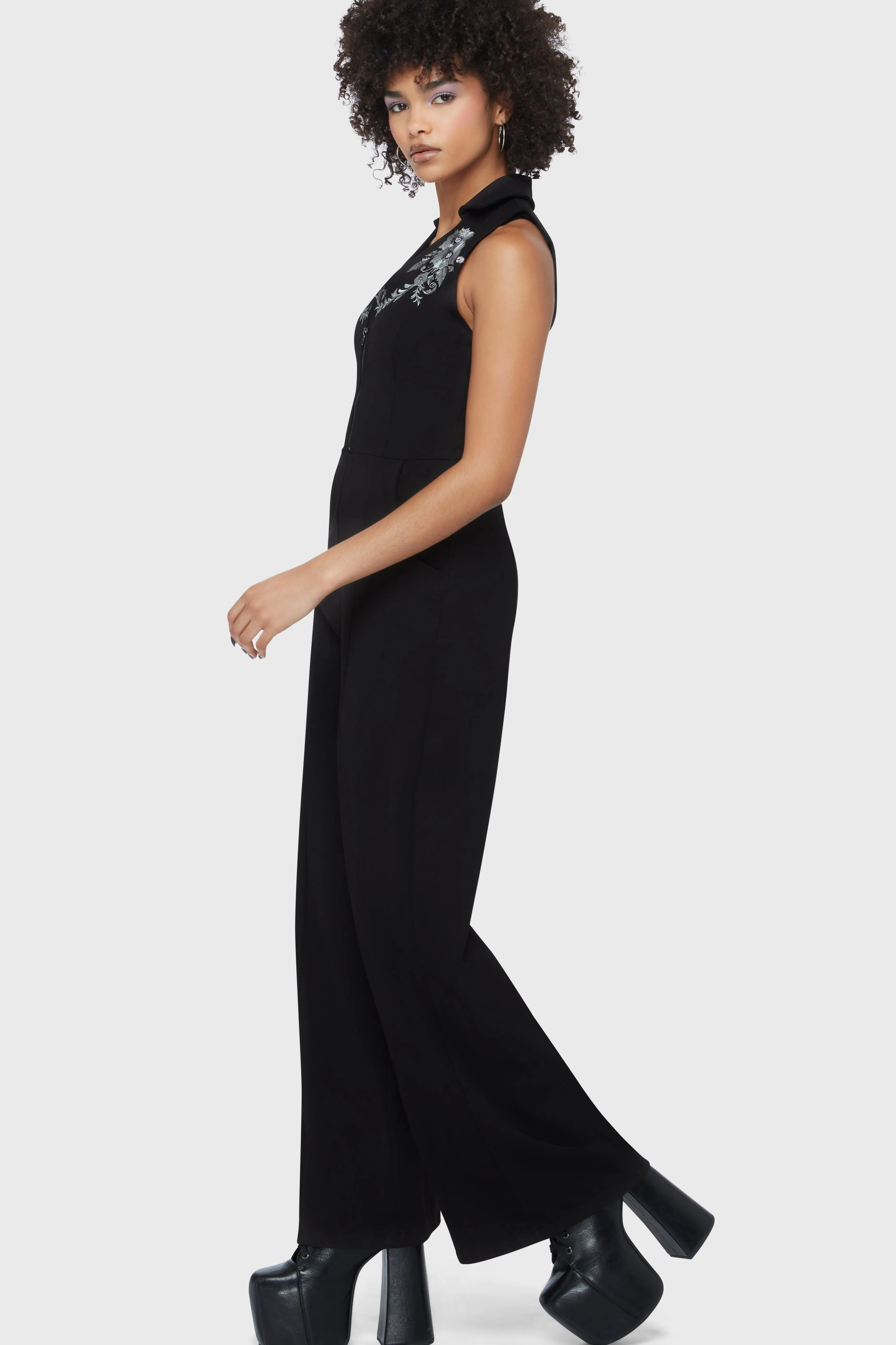 Alice's Night Jumpsuit sold by Killstar product image thumbnail 3