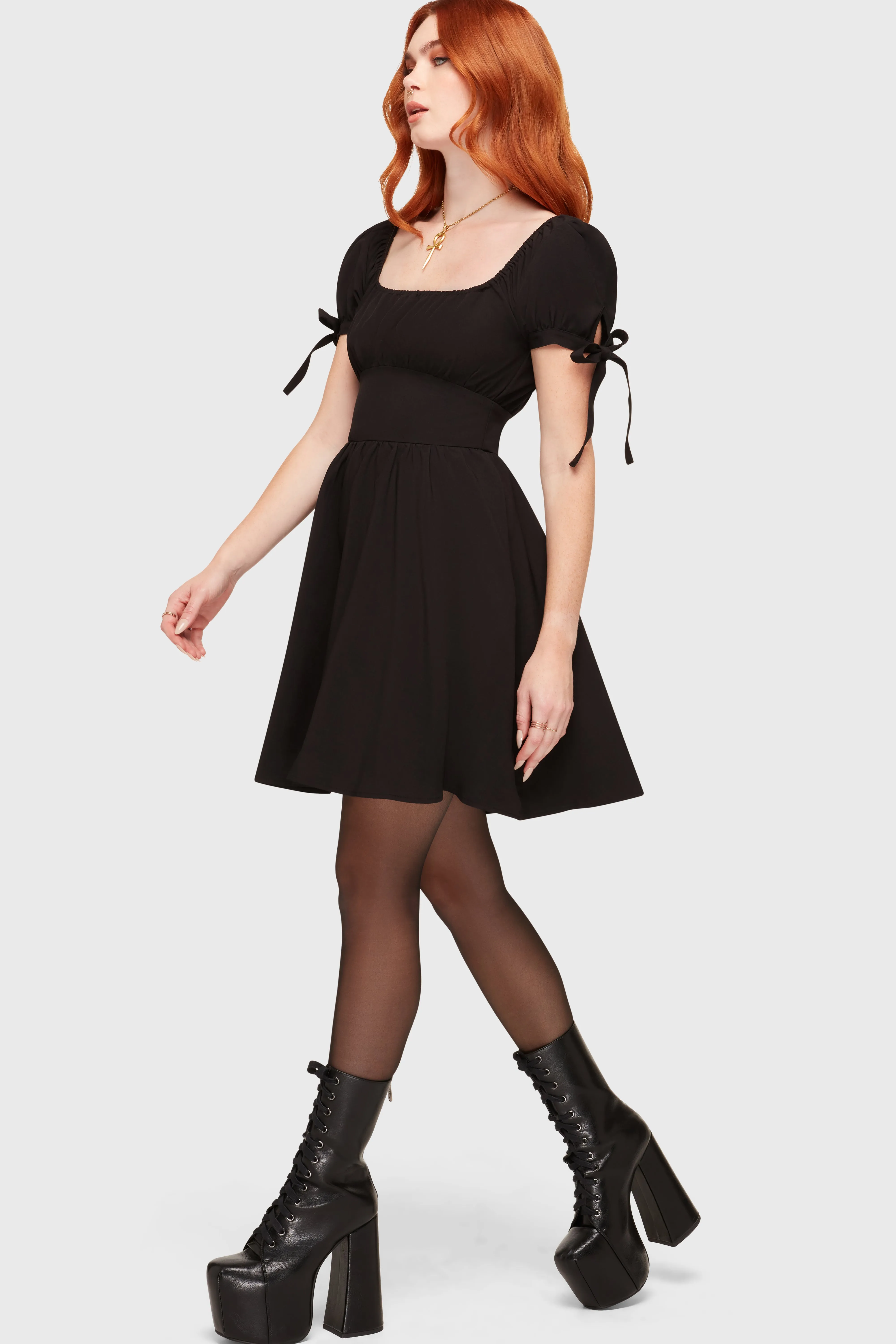 Grim Gretchen Mini Dress sold by Killstar product image thumbnail 4